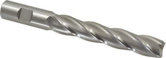 OSG - 3/4", 4" LOC, 3/4" Shank Diam, 6-1/4" OAL, 4 Flute, Cobalt Square End Mill - Single End, Uncoated, Spiral Flute, 30° Helix, Centercutting, Right Hand Cut, Right Hand Flute, Series 558 - USA Tool & Supply