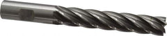 OSG - 3/4", 4" LOC, 3/4" Shank Diam, 6-1/4" OAL, 6 Flute, Cobalt Square End Mill - Single End, Uncoated, Spiral Flute, 30° Helix, Centercutting, Right Hand Cut, Right Hand Flute, Series 558 - USA Tool & Supply