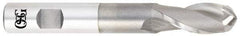 OSG - 5/8" Diam, 1-3/8" LOC, 2 Flute Cobalt Ball End Mill - Uncoated, Single End, 4-5/8" OAL, 5/8" Shank Diam, Spiral Flute - USA Tool & Supply