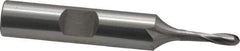 OSG - 1/8" Diam, 3/8" LOC, 2 Flute Cobalt Ball End Mill - Uncoated, Single End, 2-3/8" OAL, 3/8" Shank Diam, Spiral Flute - USA Tool & Supply