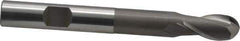 OSG - 3/8" Diam, 3/4" LOC, 2 Flute Cobalt Ball End Mill - Uncoated, Single End, 3-5/16" OAL, 3/8" Shank Diam, Spiral Flute - USA Tool & Supply