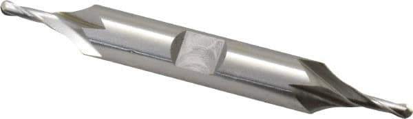 OSG - 1/8" Diam, 3/8" LOC, 2 Flute Cobalt Ball End Mill - Uncoated, Double End, 3-1/16" OAL, 3/8" Shank Diam, Spiral Flute - USA Tool & Supply