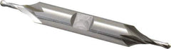 OSG - 1/8" Diam, 3/8" LOC, 2 Flute Cobalt Ball End Mill - Uncoated, Double End, 3-1/16" OAL, 3/8" Shank Diam, Spiral Flute - USA Tool & Supply