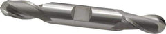 OSG - 7/16" Diam, 13/16" LOC, 2 Flute Cobalt Ball End Mill - Uncoated, Double End, 3-3/4" OAL, 1/2" Shank Diam, Spiral Flute - USA Tool & Supply