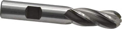 OSG - 1/2" Diam, 1-1/4" LOC, 4 Flute Cobalt Ball End Mill - Uncoated, Single End, 3-1/4" OAL, 1/2" Shank Diam, Spiral Flute - USA Tool & Supply