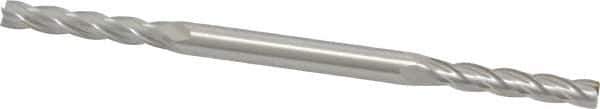OSG - 5/32", 7/8" LOC, 3/16" Shank Diam, 3-1/4" OAL, 4 Flute, Cobalt Square End Mill - Double End, Uncoated, Spiral Flute, 30° Helix, Centercutting, Right Hand Cut, Right Hand Flute, Series 568 - USA Tool & Supply