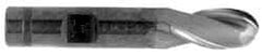 OSG - 1/2" Diam, 2" LOC, 2 Flute Cobalt Ball End Mill - Uncoated, Single End, 4" OAL, 1/2" Shank Diam, Spiral Flute - USA Tool & Supply