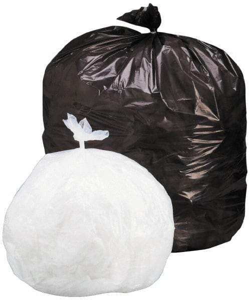 Ability One - 0.78 mil Thick, Heavy-Duty Trash Bags - Low-Density Polyethylene (LDPE), 33" Wide x 39" High, Clear - USA Tool & Supply