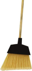 O-Cedar - 12" Wide, Beige PET Bristles, 48" Wood Handle, Angled Broom - Flagged - USA Tool & Supply