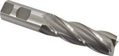 OSG - 1", 3" LOC, 1" Shank Diam, 5-1/2" OAL, 4 Flute, Cobalt Square End Mill - Single End, Uncoated, Spiral Flute, 30° Helix, Centercutting, Right Hand Cut, Right Hand Flute, Series 548 - USA Tool & Supply