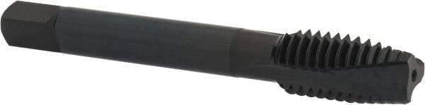 OSG - 1/2-13 UNC, 3 Flute, Oxide Finish, Powdered Metal Spiral Point Tap - Plug Chamfer, Right Hand Thread, 3-3/8" OAL, 1-21/32" Thread Length, 0.367" Shank Diam, 2B Class of Fit, Series 312NI - Exact Industrial Supply