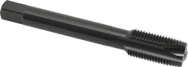 OSG - 1/2-20 UNF, 3 Flute, Oxide Finish, Powdered Metal Spiral Point Tap - Plug Chamfer, Right Hand Thread, 3-3/8" OAL, 1-21/32" Thread Length, 0.367" Shank Diam, 3B Class of Fit, Series 312NI - Exact Industrial Supply