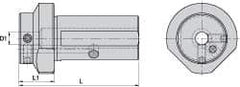 Kennametal - 10mm Hole Diamter, KM63XMZ Outside Modular Connection, Boring Bar Reducing Adapter - 30mm Projection, 36mm Nose Diameter, 105mm Overall Length, Through Coolant - Exact Industrial Supply