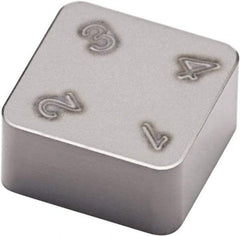 Seco - SNMN434 Grade CBN500 PCBN Turning Insert - Uncoated, 90° Square, 1/2" Inscr Circle, 3/16" Thick, 1/16" Corner Radius - USA Tool & Supply
