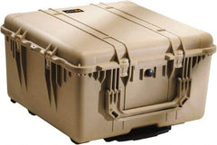 Pelican Products, Inc. - 23" Wide x 19-31/64" High, Clamshell Hard Case - Tan, Polyethylene - USA Tool & Supply