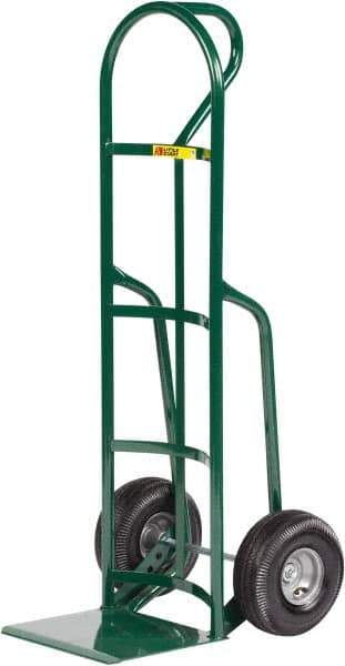 Little Giant - 800 Lb Capacity 49" OAH Hand Truck - 12 x 14" Base Plate, Loop Handle, Steel, Full Pneumatic Wheels - USA Tool & Supply
