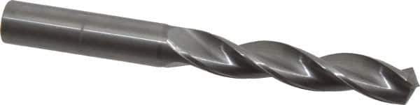 Kennametal - 31/64" 130° Solid Carbide Jobber Drill - Bright Finish, Right Hand Cut, Spiral Flute, Straight Shank, 4.65" OAL, Standard Point - USA Tool & Supply