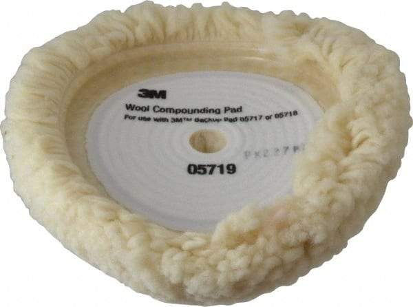 3M - 9" Diam Wool Bonnet Pad - Wool - USA Tool & Supply