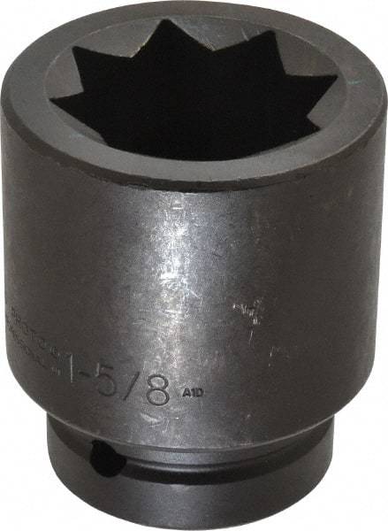 Proto - 1" Drive 1-5/8" Impact Socket - 8 Points, 3-1/2" OAL - USA Tool & Supply