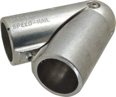 Hollaender - 1-1/2" Pipe, Adjustable Elbow Assembly, Aluminum Alloy Elbow Pipe Rail Fitting - Bright Finish - USA Tool & Supply