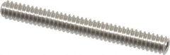Value Collection - #4-40 UNC, 1" OAL, Cup Point Set Screw - Grade Austenitic A2 Stainless Steel, 0.05" Key - USA Tool & Supply