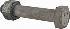 Value Collection - 1-1/4 - 7 Thread, 7" Length Under Head, Steel Hex Head Bolt - Hot Dipped Galvanized Coated, UNC Thread, ASTM A325 - USA Tool & Supply