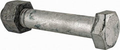 Value Collection - 1-1/4 - 7 Thread, 7-1/2" Length Under Head, Steel Hex Head Bolt - Hot Dipped Galvanized Coated, UNC Thread, ASTM A325 - USA Tool & Supply