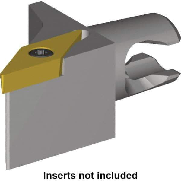 Kennametal - Right Hand Cut, Size KM16, VB.. 1103 Insert Compatiblity, External Modular Turning & Profiling Cutting Unit Head - 10mm Ctr to Cutting Edge, 20mm Head Length, Through Coolant, Series Micro Screw-On - USA Tool & Supply