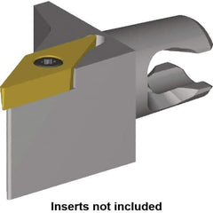 Kennametal - Right Hand Cut, Size KM16, VB.. 1103 Insert Compatiblity, External Modular Turning & Profiling Cutting Unit Head - 10mm Ctr to Cutting Edge, 20mm Head Length, Through Coolant, Series Micro Screw-On - USA Tool & Supply