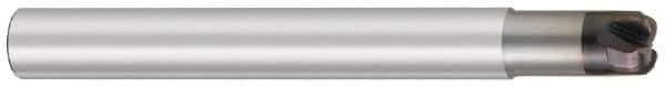 OSG - 9mm, 4 Flute, Single End, Solid Carbide, 2mm Corner Radius End Mill - 100mm OAL, 4mm LOC, Right Hand Cut, - USA Tool & Supply