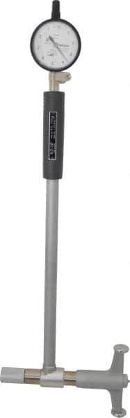 Mitutoyo - 6 Anvil, 6-1/2 to 10" Dial Bore Gage - 0.0001" Graduation, 9.8" Gage Depth, Accurate to 0.00008", Carbide Contact Point - USA Tool & Supply