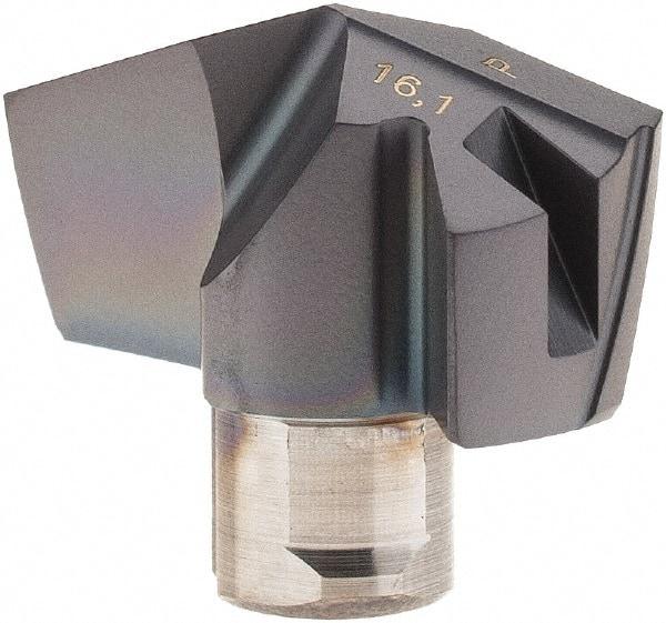 Iscar - Series ICP, 0.634" Diam Grade IC908 140° Replaceable Drill Tip - Carbide, TiAlN Finish, 16 Seat Size, Through Coolant - USA Tool & Supply