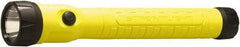 Streamlight - White LED Bulb, 130 Lumens, Industrial/Tactical Flashlight - Yellow Plastic Body, 1 4.8 V\xB6Sub-C Battery Included - USA Tool & Supply