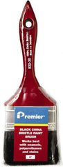 Premier Paint Roller - 3" Flat China Bristle General Purpose Paint Brush - 2-1/4" Bristle Length, 6-1/4" Wood Beavertail Handle - USA Tool & Supply