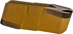 Iscar - 318159GIP Grade IC8250, 3.18mm Cutting Width Carbide Grooving Insert - 12.19mm Max Depth of Cut, Neutral, 1.6mm Corner Radius, TiCN/Al2O3/TiN Finish - USA Tool & Supply