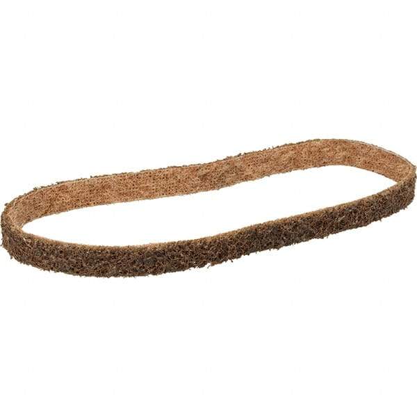 3M - 1/2" Wide x 12" OAL, Aluminum Oxide Abrasive Belt - Aluminum Oxide, Coarse, Nonwoven, Series SC-BS - USA Tool & Supply