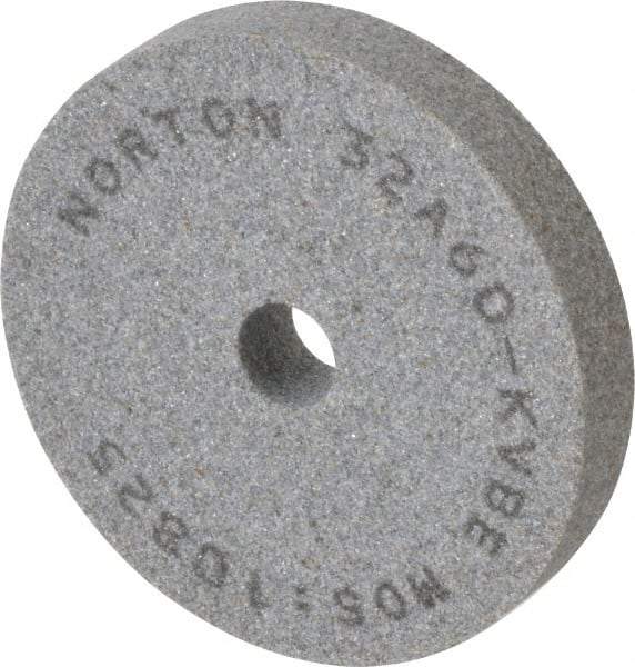Norton - 60 Grit Aluminum Oxide Type 1 Internal Grinding Wheel - 3" Diam x 1/2" Hole x 1/2" Thick, 10,825 Max RPM, Type 1 Medium Grade, K Hardness, Vitrified Bond, One-Side Recess - USA Tool & Supply
