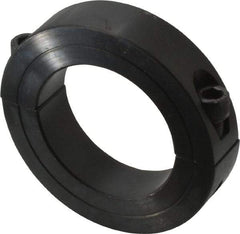 Climax Metal Products - 2-1/16" Bore, Steel, Two Piece Two Piece Split Shaft Collar - 3-1/4" Outside Diam, 3/4" Wide - USA Tool & Supply