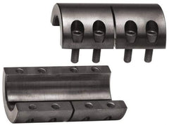 Climax Metal Products - 1" Inside x 1-3/4" Outside Diam, Two Piece Rigid Coupling without Keyway - 3" Long - USA Tool & Supply