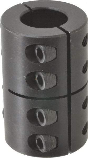 Climax Metal Products - 7/8" Inside x 1-5/8" Outside Diam, Two Piece Rigid Coupling without Keyway - 2-1/2" Long - USA Tool & Supply