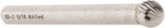 M.A. Ford - 5/16" Cut Diam, 1/4" Shank Diam, Ball Head Single Cut Burr - Carbide, Radius End, 9/32" LOC, 2-9/32" OAL - USA Tool & Supply