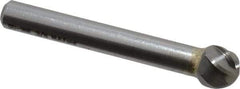 M.A. Ford - 3/8" Cut Diam, 1/4" Shank Diam, Ball Head Single Cut Burr - Carbide, Radius End, 5/16" LOC, 2-5/16" OAL - USA Tool & Supply