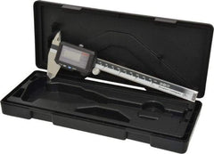 Mitutoyo - 0 to 150mm Range, 0.01mm Resolution, IP67 Electronic Caliper - Stainless Steel with 40mm Stainless Steel Jaws, 0.02mm Accuracy - USA Tool & Supply