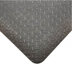 Wearwell - 75' Long x 3' Wide, Dry Environment, Anti-Fatigue Matting - Black, Vinyl with Nitrile Blend Base, Beveled on 4 Sides - USA Tool & Supply