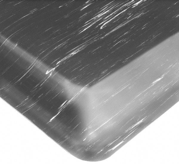 Wearwell - 10' Long x 3' Wide, Dry Environment, Anti-Fatigue Matting - Black, Nitrile Blend with Nitrile Blend Base, Beveled on 4 Sides - USA Tool & Supply