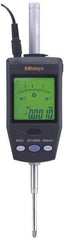 Mitutoyo - 0 to 60.9mm Range, 0.0005" Graduation, Electronic Drop Indicator - Accurate to 0.0025mm, Metric System, LCD Display - USA Tool & Supply