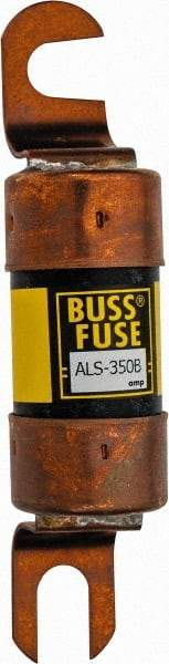 Cooper Bussmann - 350 Amp Time Delay Fast-Acting Forklift & Truck Fuse - 125VAC, 125VDC, 4.71" Long x 1" Wide, Bussman ALS-350, Ferraz Shawmut ALS350 - USA Tool & Supply