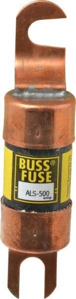 Cooper Bussmann - 500 Amp Time Delay Fast-Acting Forklift & Truck Fuse - 125VAC, 125VDC, 4.71" Long x 1" Wide, Bussman ALS-500, Ferraz Shawmut ALS450 - USA Tool & Supply