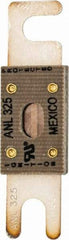 Cooper Bussmann - 325 Amp Non-Time Delay Fast-Acting Forklift & Truck Fuse - 125VAC, 80VDC, 3.18" Long x 0.75" Wide, Littelfuse CNL325, Bussman ANL-325, Ferraz Shawmut CNL325 - USA Tool & Supply