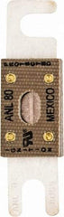 Cooper Bussmann - 80 Amp Non-Time Delay Fast-Acting Forklift & Truck Fuse - 125VAC, 80VDC, 3.18" Long x 0.75" Wide, Littelfuse CNL80, Bussman ANL-80, Ferraz Shawmut CNL80 - USA Tool & Supply